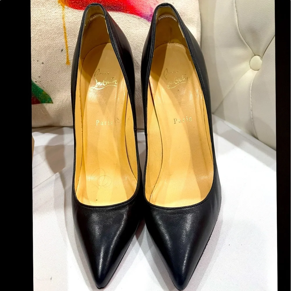 Christian louboutin lipsinka 120 nappa silver heel - Picture 2 of 8